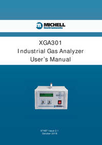 Thumbnail of document Manual - XGA301 Gas Analyzer